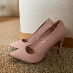 Suede Pink Heels